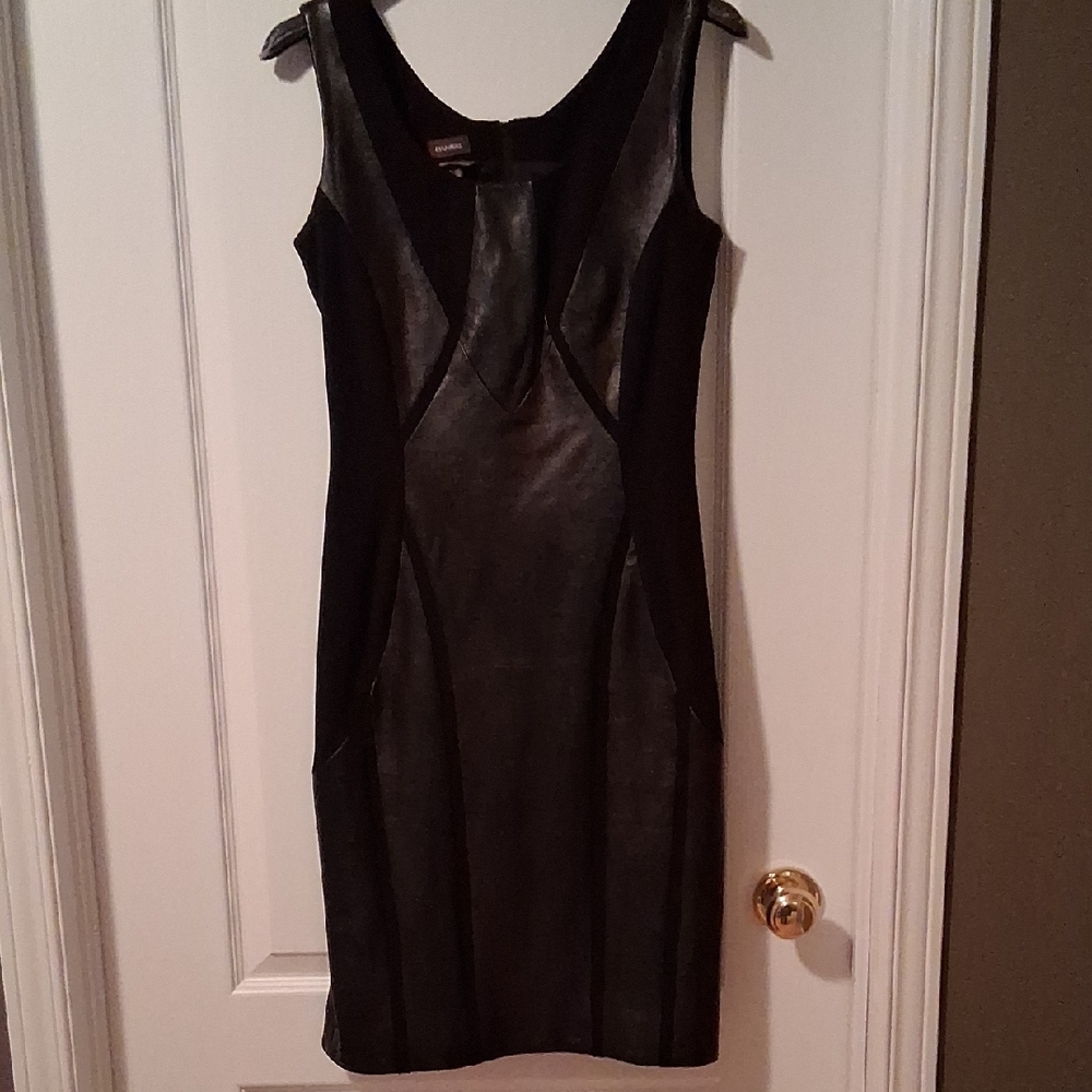 Danier Black Leather Cocktail Dress